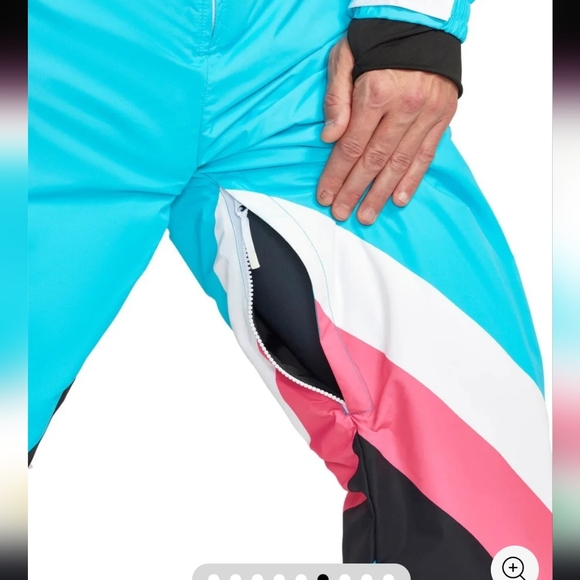 NWT!Tipsy Elves, Men's Pastel Pro Snow Suit, Black Multi, Size XL, MSRP $299 - Picture 6 of 10